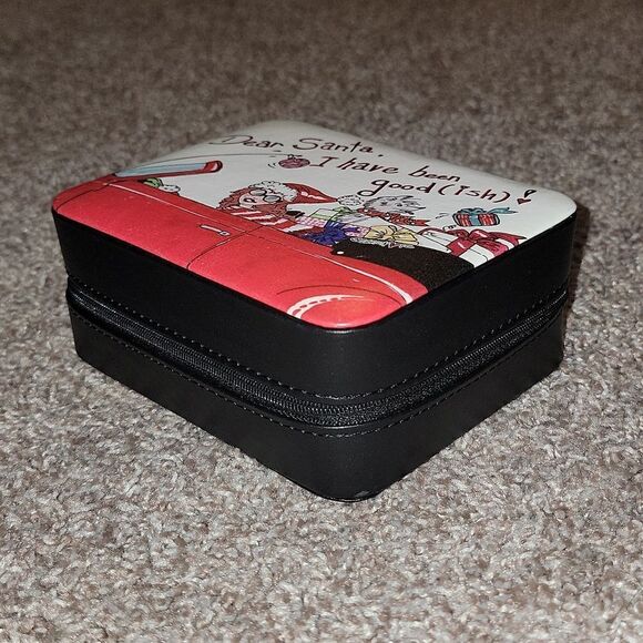 Brighton Dear Santa I Have Been Good-Ish Jewelry Box Travel Case Nwot - Picture 12 of 16